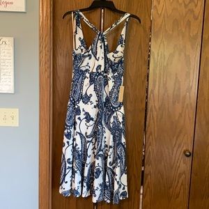 Paisley knee length dress